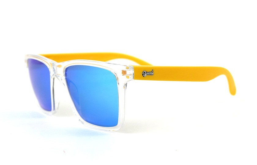 Miami Transparent - Ice blue - Mat yellow