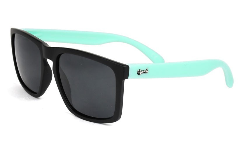 Daytona Black - Grey Glasses - Pastel Green