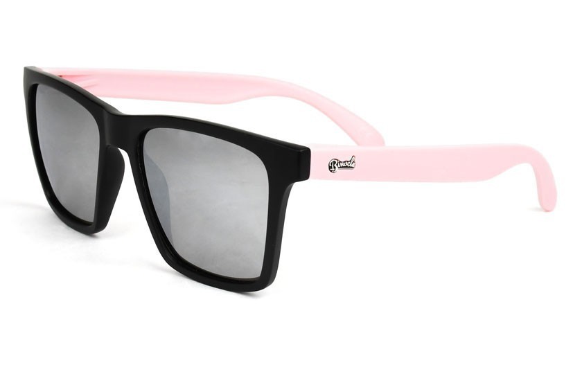 Miami Black - Silver Glasses - Pastel Pink