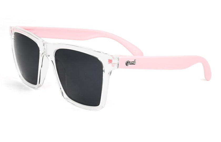 Miami Transparent - Grey Glasses - Pastel Pink