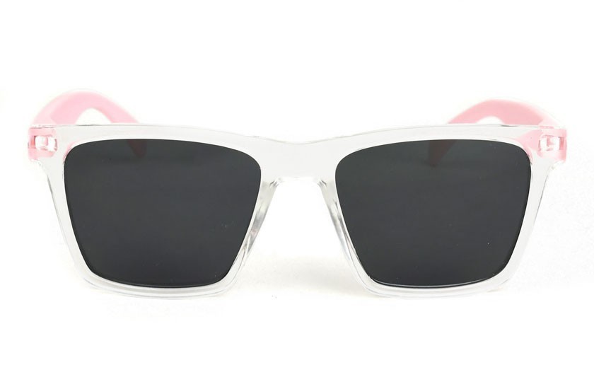 Miami Transparent - Grey Glasses - Pastel Pink