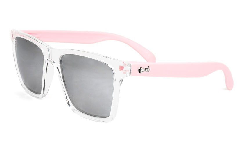 Miami Transparent - Silver Glasses - Pastel Pink