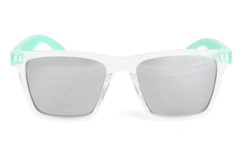 Miami Transparent - Silver Glasses - Pastel Green